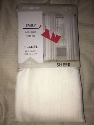 Sheer Panel 59x84 Eggshell - Image 1 of 2