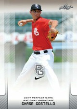 CHASE COSTELLO 2017 LEAF "1ST EVER PRINTED" PERFECT GAME ROOKIE CARD #247! 
