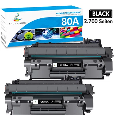 2PK CF280A Toner Cartridge For HP 80A LaserJet Pro 400 M401dn M401n MFP M425dn - Image 1 of 4