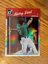 2023 Panini Donruss Harry Ford Retro Season Stat Line 130/400 SP #255 Mariners
