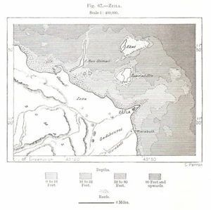 Saylac. Somalia. Sketch map 1885 old antique vintage plan chart - Picture 1 of 1