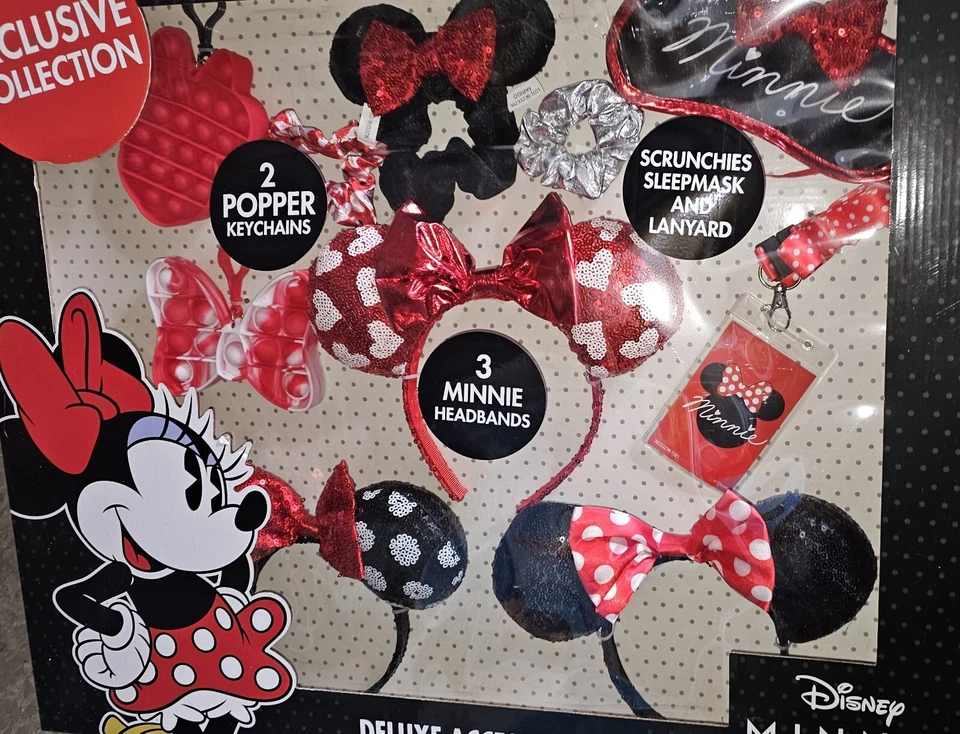 Disney Minnie Mouse Juego de Accesorios de Lujo Colección Exclusiva Orejas de Minnie Mouse Foto 1 de 1