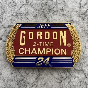 Jeff Gordon #24 Lapel Hat Pin 2 Time Champion Auto Racing NASCAR Vintage - Picture 1 of 3