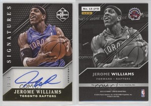2015 Panini Limited Signatures Spotlight Gold /10 Jerome Williams #LS-JYD Auto