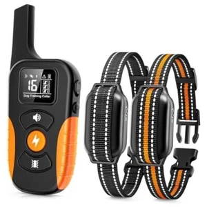 Dog Shock Collar for 2 Dogs (5-120lbs) 3300FT Dog Training Collar with Orange - Imagen 1 de 7
