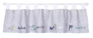 Dr Seuss NEW FISH Nursery Window Valance Tab Top 56 x 15” 100% Cotton - New - Picture 1 of 5