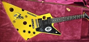 Gibson Explorer Guitar Green Bay Packers Theme Only One In The World Cheese Head - Picture 1 of 23