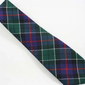Tartan Tie Leslie Hunting Clan Modern Scottish Wool Plaid - Picture 1 of 2