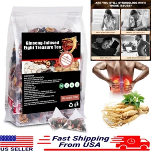 Ginseng-infused Eight Treasure Tea Kidney Ginseng Wolfberry Mulberry Health - Picture 1 of 18