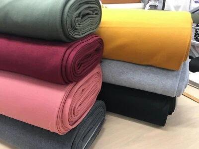 Sweatshirt fabric hoddies material fleece backed 170cms wide  tracksuit fabric - Image 1 of 4