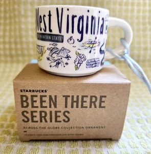 Starbucks Mug Ornament West Virginia WV Been There Series 2 oz NEW In Box NIB - Picture 1 of 6