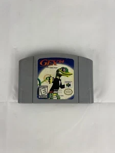 Gex 64 Enter the Gecko (N64 Nintendo 64, 1998) Authentic - Tested - Clean - Picture 1 of 4