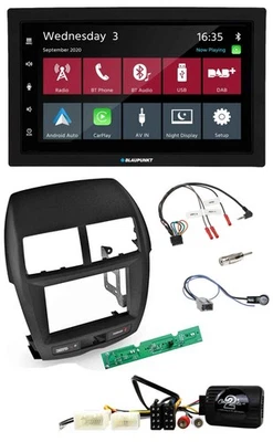 Blaupunkt DAB Bluetooth USB Lenkrad 2DIN Autoradio für Mitsubishi ASX 2010-2014 - Bild 1 von 4