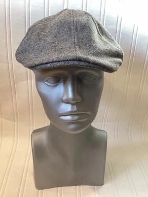 Gorra plana Stetson Wool Newsboy gris clásica - para hombre talla mediana - 23"" Foto 1 de 4