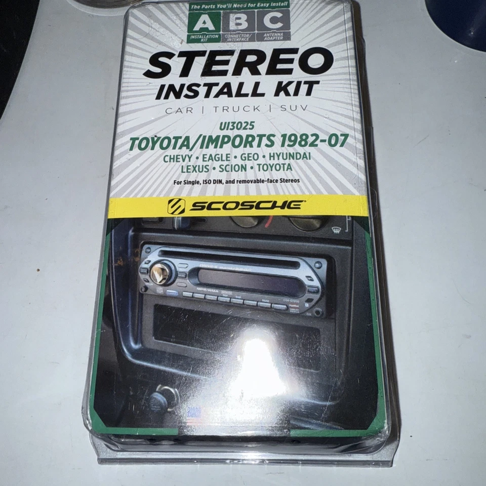 1982-2007 SCOSCHE UI3025 Stereo Install Kit Toyota Imports No Returns PARTS ONL - Image 1 of 1