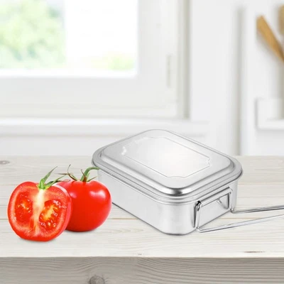  Contenitore per il pranzo in acciaio inossidabile con coperchio Bento box - Immagine 1 di 4