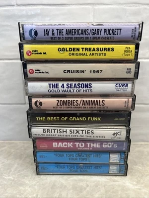 Cassette Tape Lot 10 Sixties 60s Seventies 70s British Cruisin Golden Treasures Foto 1 de 2