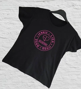 Black Pink T-Shirt K-POP Lady Fit Style Tight fit Great Quality Size Large - Picture 1 of 4
