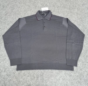 John Smedley Shirt Mens Large Beetle Majesty Knit Polo 100% Merino Wool Mod - Picture 1 of 12