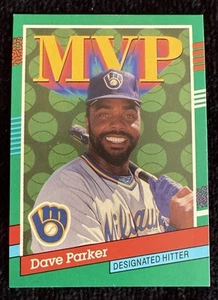 1991 Donruss MVP #390 ⚾️ HOF Dave Parker ⚾️ Milwaukee Brewers 🍻 - Picture 1 of 2