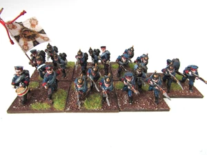 A20 FRANCO PRUSSIAN WAR - PRUSSIAN INFANTRY MODELS X 21 28MM WELL PAINTED METAL - Picture 1 of 9