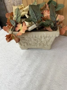 Rectangular Cherubs Angels Pot Urn Home Decor Planter. L8 3594 - Picture 1 of 6