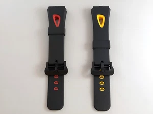 Cinturino in gomma ansa 20mm dritta colori giallo e rosso - Picture 1 of 4