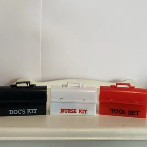 Kits de carrera de colección juego para niños médico enfermera kit de herramientas no jugado con años 70 nuevo - Imagen 1 de 8