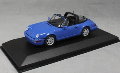 Minichamps Maxichamps Porsche 911 964 Carrera 2 Targa in Blue 1991 940061360 - Image 1 of 3