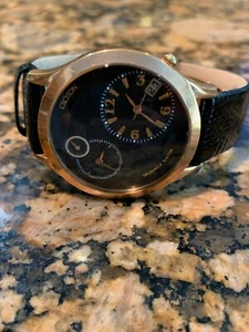 Croton Dual Time Japan MVT Original Lizard Band  - Bild 1 von 5