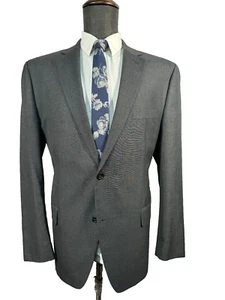 CHAPS Mens Gray SLIM FIT 2 Button Suit Sport Coat Blazer Jacket SIZE 44R - Picture 1 of 9