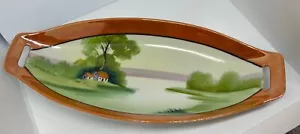 Vintage Handpainted Chikaramachi Sushi Or Celery Dish Plate - Picture 1 of 2