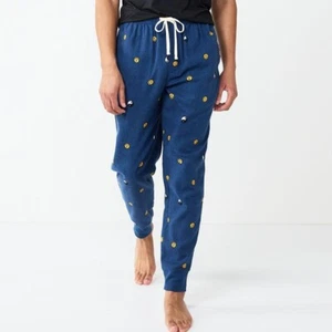 Sonoma Goods for Life Flannel Pajama Pants-Blue/Smiley- Men's Size XXL NEW - Picture 1 of 2