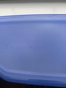 Tupperware Eierbehälter Vorratsbehälter für 6 Eier blau Muschelschale - Bild 1 von 5