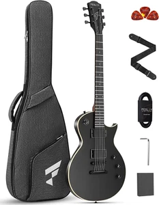 Kit de guitarra eléctrica 39" LP: guitarras eléctricas de cuerpo sólido de tamaño completo para principiantes - Imagen 1 de 12