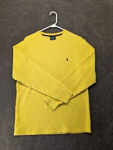 Vintage Ralph Lauren Polo Shirt Mens Size Large  bright yellow. Classic j845