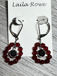 Laila Rowe pendente in metallo e rosso con nero - Foto 1 di 2