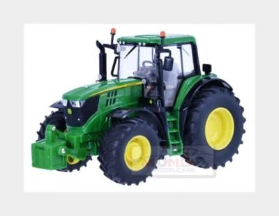 1:32 BRITAINS John Deere 6195M Tractor 2014 Green Yellow LC43150 Model - Image 1 of 2