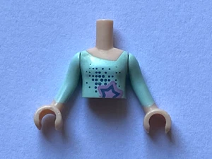 LEGO Torso Mini Doll Girl Light Aqua FTGpb003c01 Minifig frnd003 Set 3935 - Picture 1 of 1