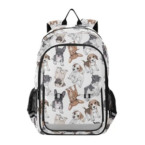 ALAZA Cute Puppy Pug Dog Print Animal Laptop Backpack Purse for Women Men Tra... - Picture 1 of 5