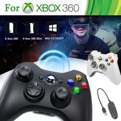 Wireless Controller für Microsoft Xbox 360/360 Slim/PC Windows 7,8,10 Gamepad - Bild 1 von 4