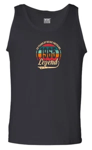 60th Birthday Legend Vest 60 Years Awesome Vintage 1965 Funny Joke Gift Tank Top - Picture 1 of 7