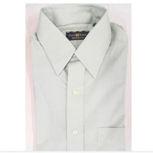Club Room Men Button Dress Shirt M 15 Short Sleeve Regular Fit Seafoam Green - Picture 1 of 1