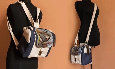 Camera Backpack Women Designer Padded Crossbody DSLR Bag for Canon Handmade - Image 1 of 4