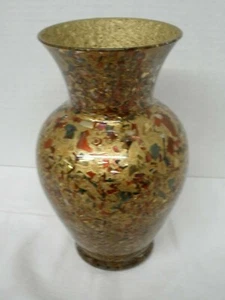 Hastey Cat Fused Art Glass Made with 24k Gold, Pebble Beach 2001 Vase signed - Picture 1 of 6