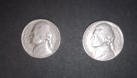 1964 Nickel No Mint Mark & 1964-D Jefferson Nickels Rare! Reduced! Cover