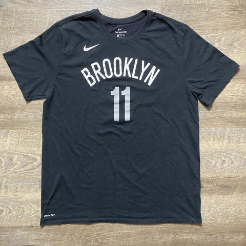 Nike Brooklyn Nets Kyrie Irving #11 City Edition NBA Dry-Fit T-shirt Men's XXL Cover
