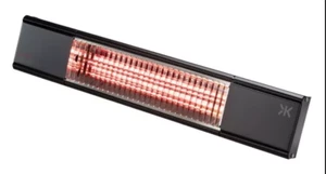 ML OH65MB IP65 1.5kW Shortwave Outdoor Garden Patio Infrared Heater - Matt Black - Picture 1 of 3