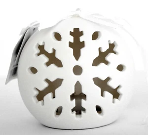 LED Ceramic Ornament SNOW FLAKE Merry Brite - Picture 1 of 7