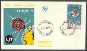 French Antarctic Terr 1965 30f ITU Airmail Sc.C8 on Unaddressed FDC Scarce 7-7 - Picture 1 of 1
